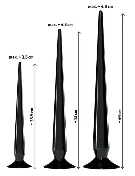 You2Toys Trio Flexible Silicone Plug Set - Extra Long, 3 Sizes