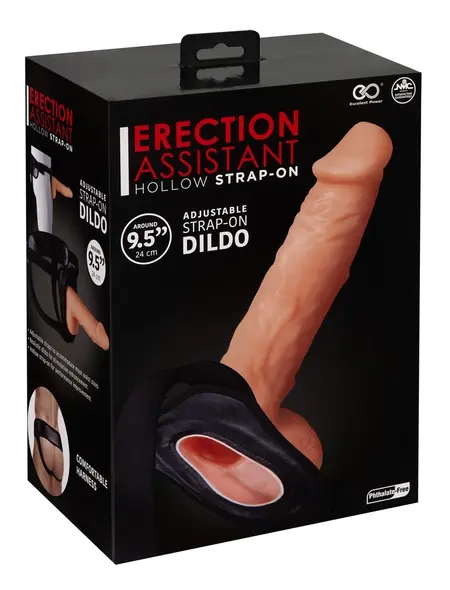 You2Toys Erection Assistant Hollow Intimate System Adjustable 24cm Black