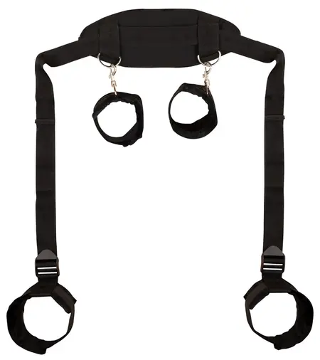 Bad Kitty Adjustable Full-Body Restraint Set with Plush Padding & Blindfold