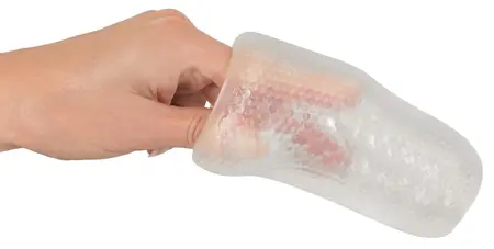 Stroker Pocket Intimate Device Rave Transparent Flexible 13 cm TPE
