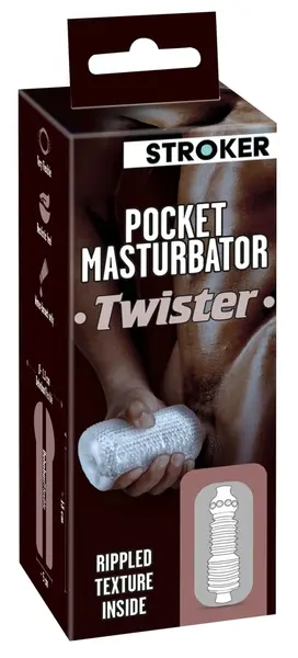 Stroker Twister Compact Intimate Device Transparent TPE 13cm