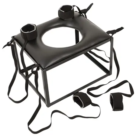 You2Toys The Throne Bondage Chair Set with Accessories, Black, 48.5x38.5x30.5cm