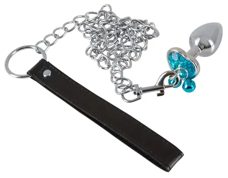 You2Toys Aluminium Plug Set 3 Sizes with Decorative Leash, Silver