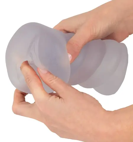 Stroker Transparent Intimate Device with Integrated Flexible Ring 15.5cm