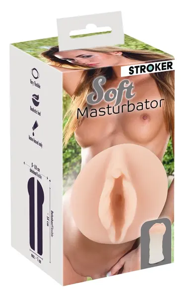 Stroker Soft Intimate Device Transparent Flexible 14cm TPR