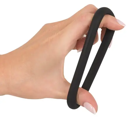 You2Toys Silicone Dual Support Loop Flexible 5 cm Black Ring