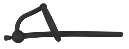You2Toys Silicone Urethral System with Removable Stopper 12.7 cm Black