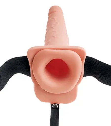 Fetish Fantasy Strap-O 7.5 Inch Adjustable Intimate System, Beige