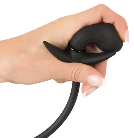 You2Toys Inflatable Plug Metal Core Black 8cm Silicone Training Model