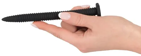 You2Toys Set of 3 Spiral Silicone Urethral Dilators, 15.5 cm, Black