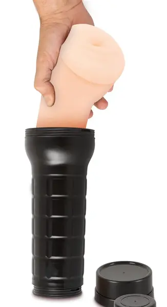 NMC NS Intimate Machine Dotted Tunnel Black 25.3 cm TPE Sleeve