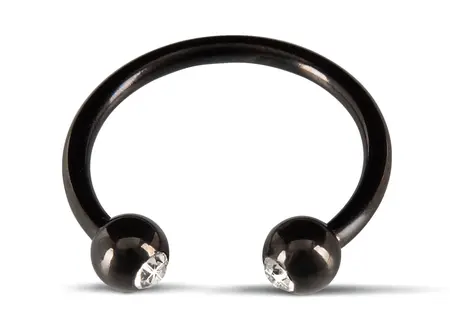 Rebel Stainless Steel Glans Ring with Decorative Balls 2.8 cm