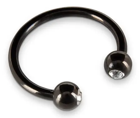 Rebel Stainless Steel Glans Ring with Decorative Balls 2.8 cm