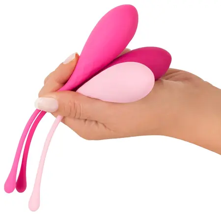 Sweet Smile Kegel Training Balls Set 3 pcs Silicone Graduated Weights