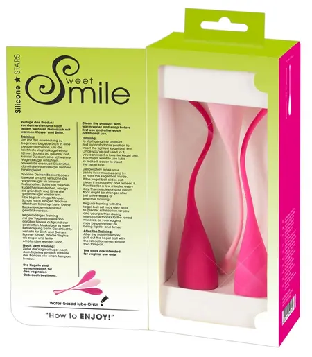 Sweet Smile Kegel Training Balls Set 3 pcs Silicone Graduated Weights