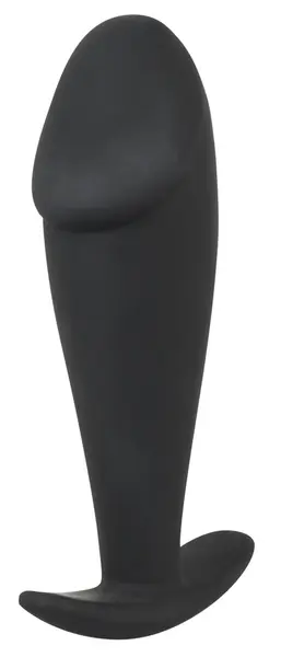 Bad Kitty Small Silicone Plug Black 10 cm Ergonomic Design