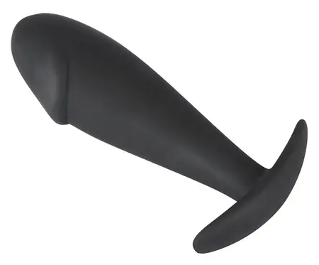 Bad Kitty Small Silicone Plug Black 10 cm Ergonomic Design