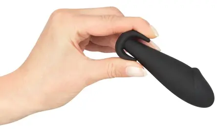 Bad Kitty Small Silicone Plug Black 10 cm Ergonomic Design