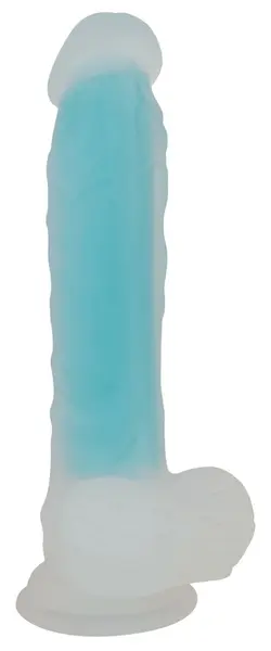 You2Toys Glow in the Dark Intimate Silicone Device 20.5cm Turquoise