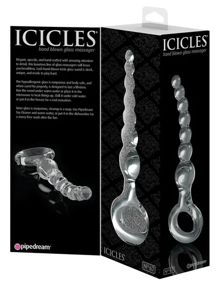 Pipedream Icicles No. 67 Glass Beaded Intimate Trainer, 20.5 cm