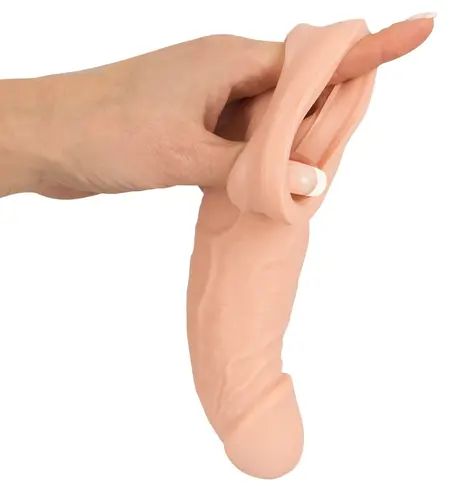 Nature Skin Extension Sleeve 21cm Anatomical TPE, Beige