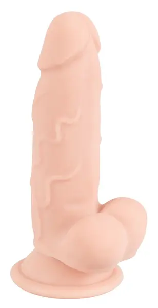 Nature Skin Flexible Model 17cm with Suction Cup, TPE, Beige