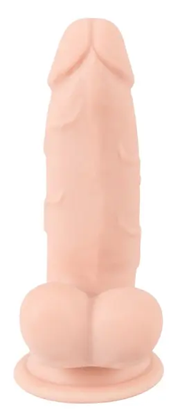 Nature Skin Flexible Model 17cm with Suction Cup, TPE, Beige