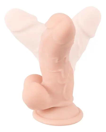 Nature Skin Flexible Model 17cm with Suction Cup, TPE, Beige