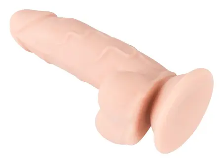 Nature Skin Flexible Model 17cm with Suction Cup, TPE, Beige