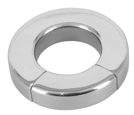 You2Toys Magnetic Stainless Steel Ball Ring 14 mm, Silver, 234g