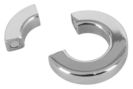 You2Toys Magnetic Stainless Steel Ball Ring 14 mm, Silver, 234g