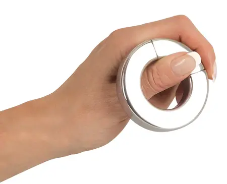 You2Toys Magnetic Stainless Steel Ball Ring 14 mm, Silver, 234g