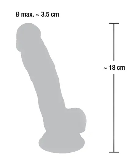 You2Toys Medical Silicone Model 18 cm with Suction Cup - Skin Tone