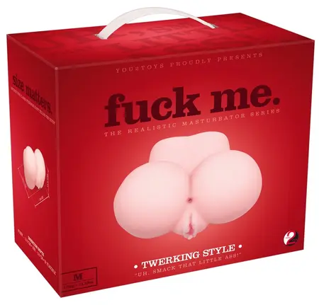 You2Toys Twerking Intimate Machine Dual Entry TPE, Skin-Coloured, 18cm