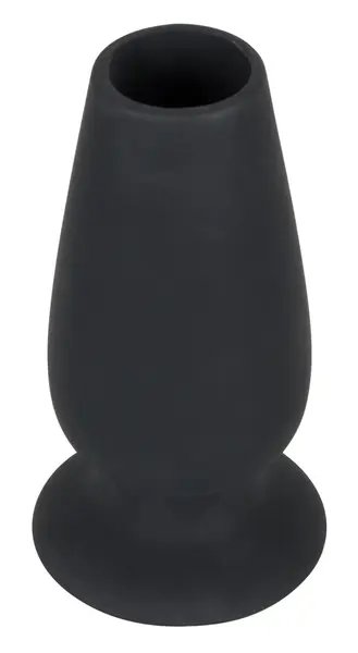You2Toys Lust Tunnel Plug XL Black Silicone Open-Channel 13cm