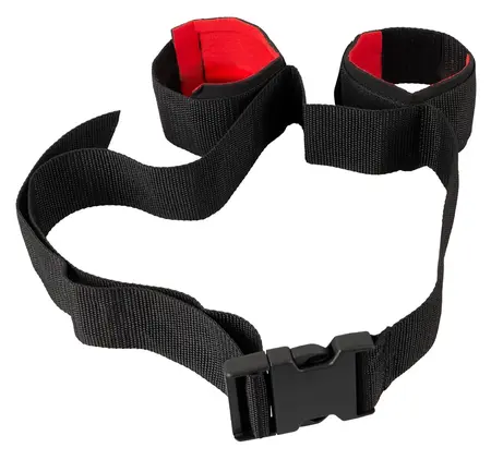 ZADO Hip Restraint Belt with Adjustable Padded Cuffs, Black Polyamide