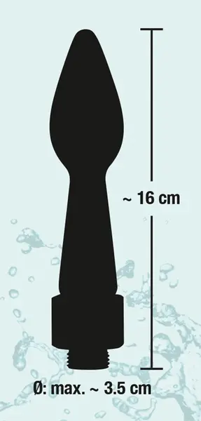 You2Toys Rear Splash Silicone Intimate Hygiene System 16 cm Black