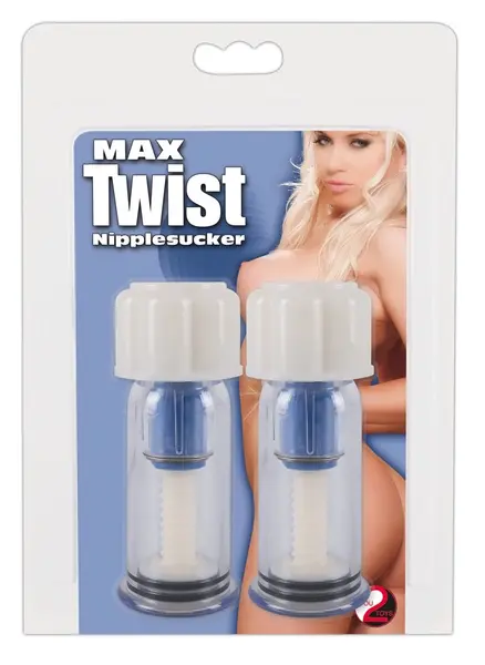 You2Toys Max Twist Adjustable Nipple Suction Set Blue 2 pcs ABS 10cm