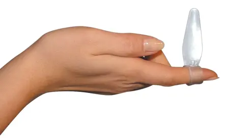 You2Toys Anal Finger Transparent Silicone-Like Plug with Finger Ring 5cm