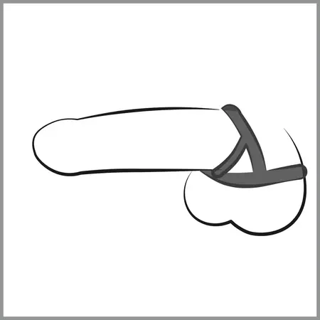 Bad Kitty Elastic Ring System Smoke Grey TPE 3 Sizes Set