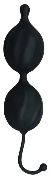 Black Velvets Silicone Weighted Balls with Textured Surface 16cm