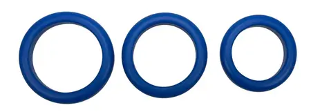 Blue Mate Silicone Ring Set 3pcs - Flexible Support, 3 Sizes