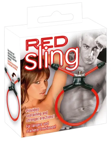 You2Toys Red Sling Adjustable Intimate Ring PVC Red