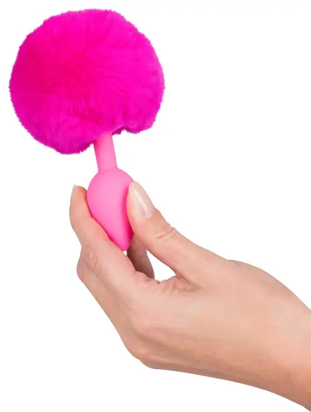 You2Toys Bunny Tail Plug Pink - Silicone Intimate Accessory 13cm
