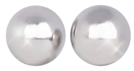 You2Toys Ben Wa Balls Carbon Steel Silver 1.8cm Pelvic Exercise Set