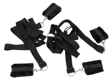 Bad Kitty Adjustable 5-Piece Bed Restraint System, Universal Fit