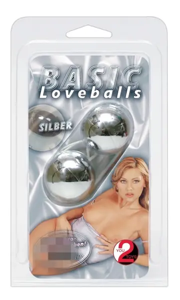 You2Toys Silver Weighted Love Balls - Pelvic Floor Trainer 23cm