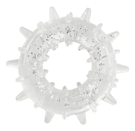 Stardust Set of 3 Glitter Silicone Power Rings, Stretchy Textures