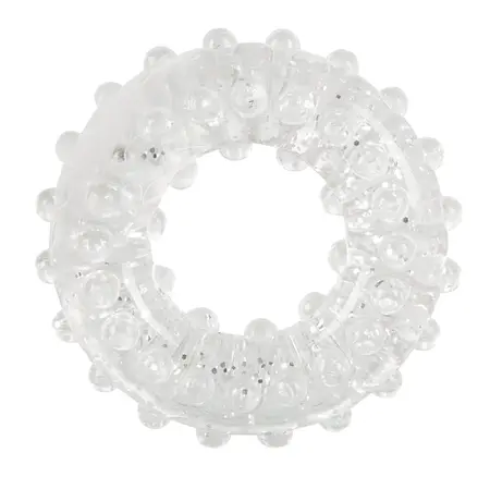 Stardust Set of 3 Glitter Silicone Power Rings, Stretchy Textures