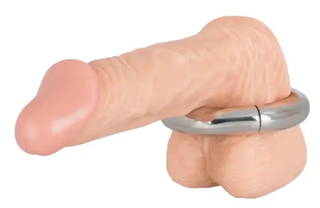 Mister B Magnetic Steel Ring 45 mm - Secure Weighted Design, Silver